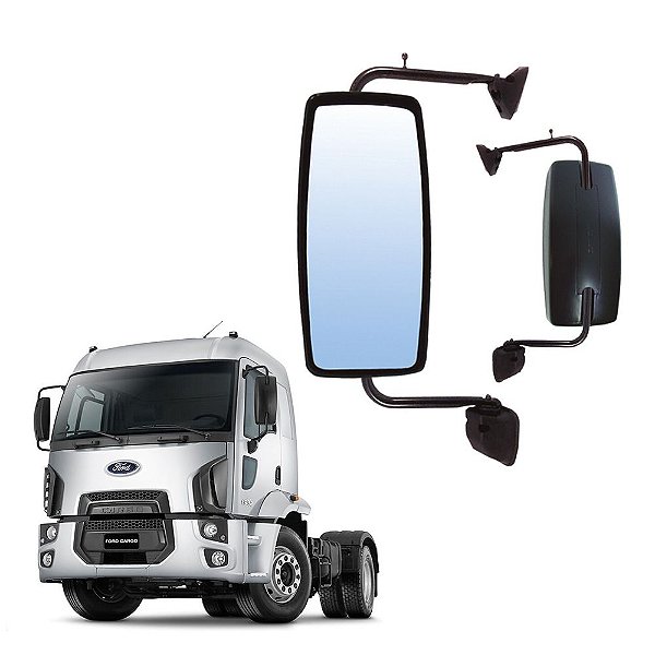 Retrovisor Inteiro Completo Ford Cargo 2011 e 2012 LE