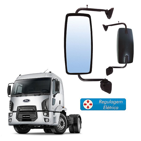Retrovisor Inteiro Completo Ford Cargo 2011 2012 LE ELETRICO