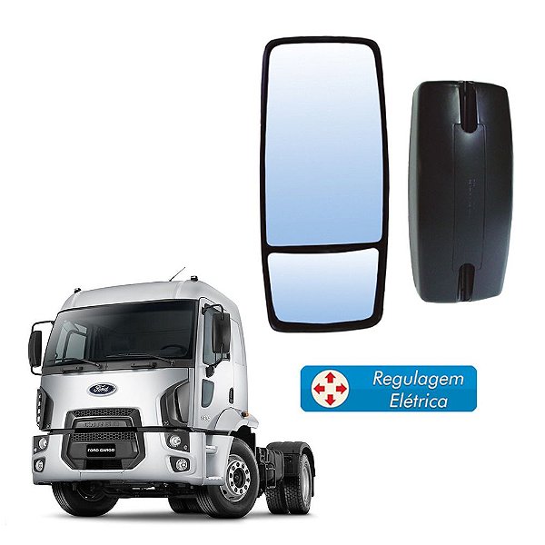 Retrovisor Bi-Partido S/ Braço Ford Cargo 2011 e 2012 LD/LE