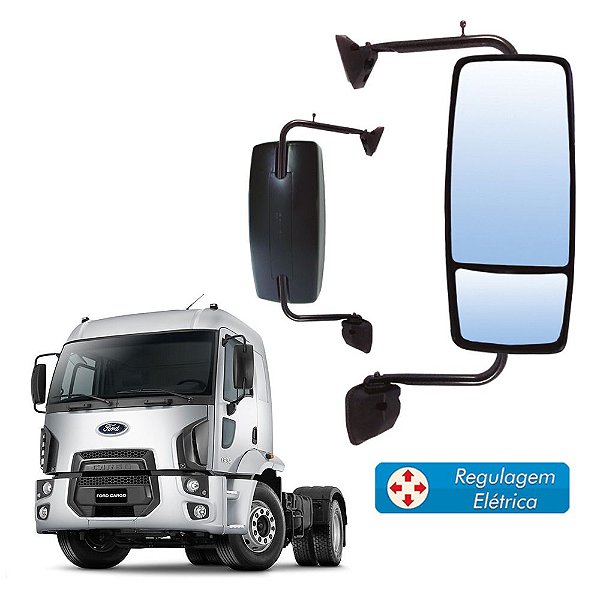 Retrovisor Bi-Partido Completo Ford Cargo 2011 e 2012 LD