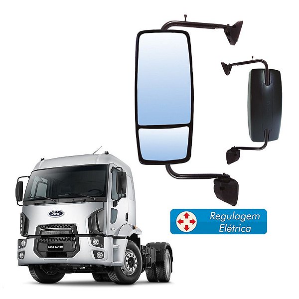 Retrovisor Bi-Partido Completo Ford Cargo 2011 e 2012 LE