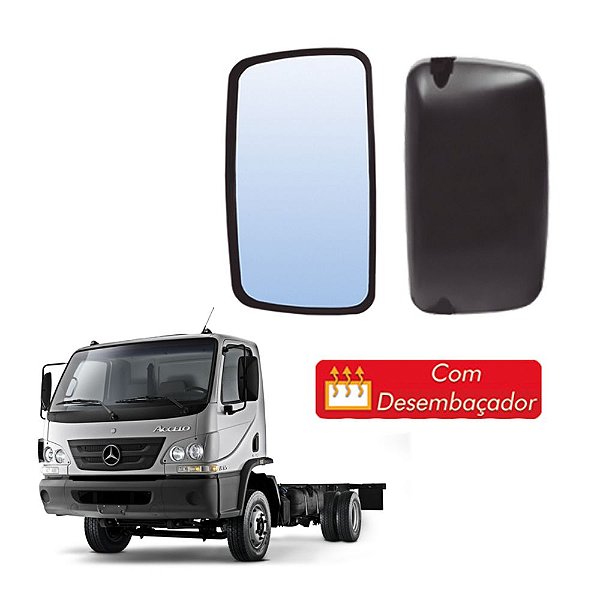Retrovisor Mercedes Accelo Sem Braço LE/LD com desembaçador