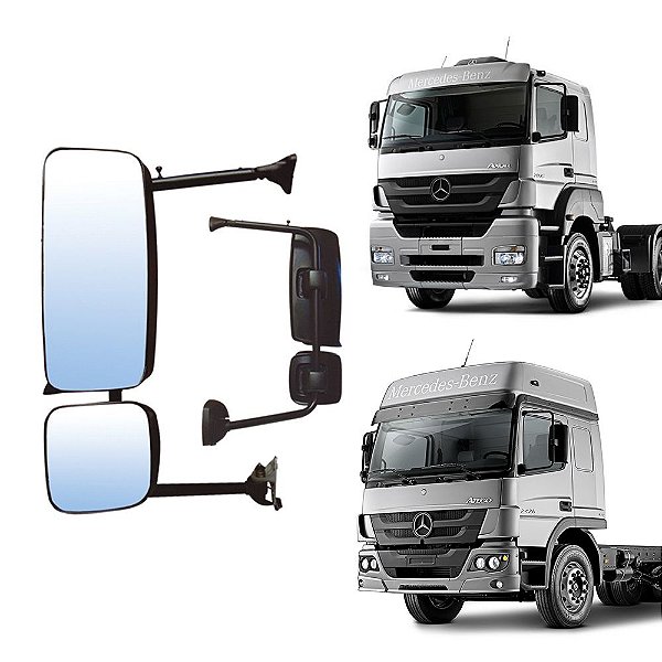 Retrovisor Completo Mercedes Axor e Atego 2014 em diante LE