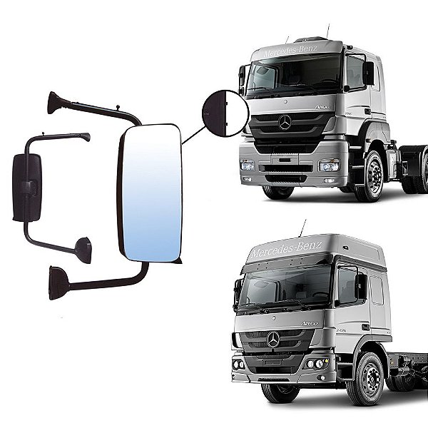 Retrovisor S/ Auxiliar Mercedes Axor/Atego 2014 em diante LD