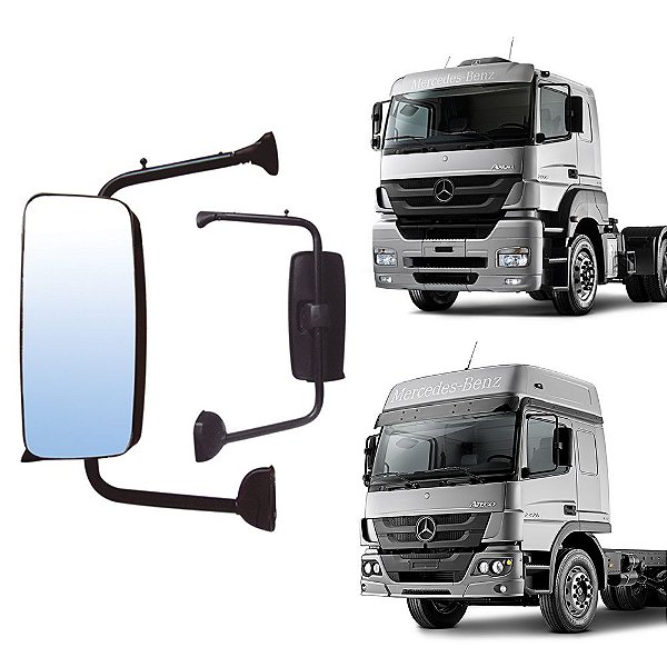 Retrovisor Sem Auxiliar Mercedes Axor e Atego Lado Esquerdo