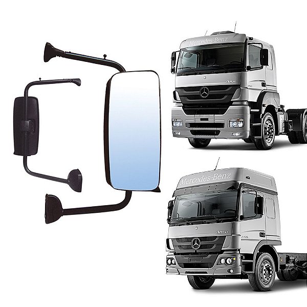 Retrovisor Sem Auxiliar Mercedes Axor Atego Lado Direito