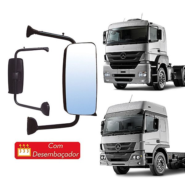 Retrovisor Sem Auxiliar Mercedes Axor Atego L Direito