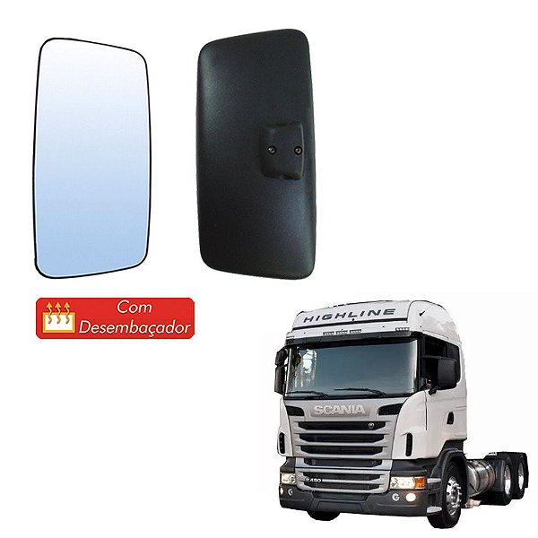 Espelho Retrovisor Econômico Scania S5 LD/LE Sem Braço