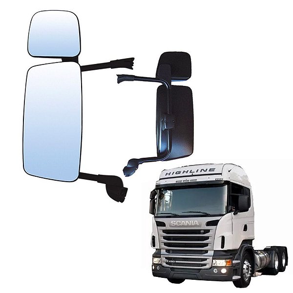 Espelho Retrovisor Econômico Scania S5 Lado Esquerdo 1484037