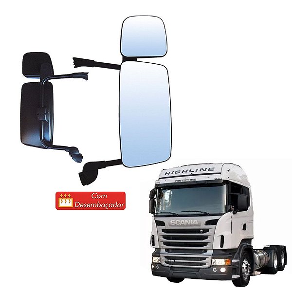Espelho Retrovisor completo Scania S5 Lado Direito