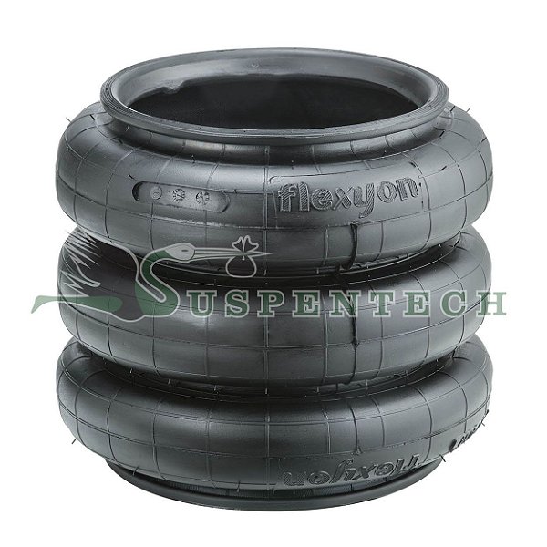 Fole Pneumático Suspensor Eixo 3 Gomos (333)