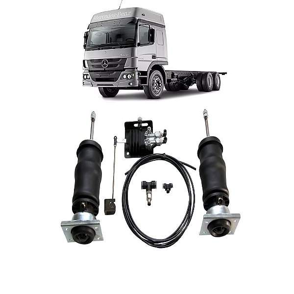 Kit Bexiga Suspensão Cabine Atego 2010 2011 2012 Traseiro