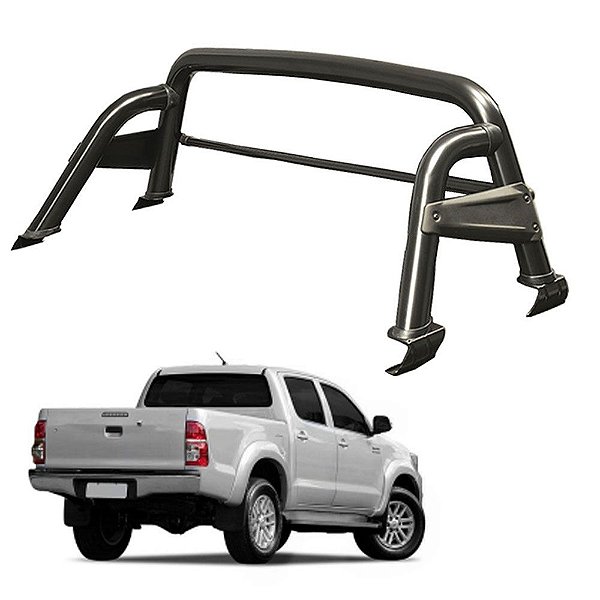 Santo Antônio Hilux 2005 a 2015 Preto Com Barra