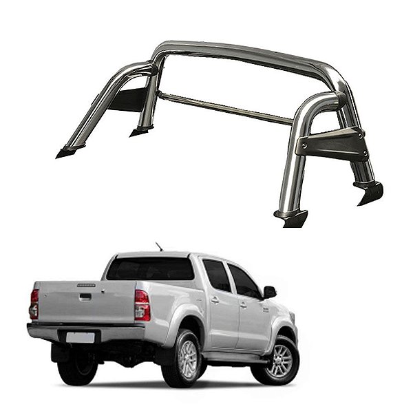 Santo Antônio Hilux 2005 a 2015 Cromado Com Barra