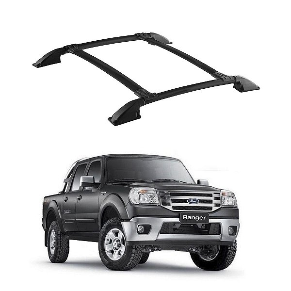 BAGAGEIRO RANGER 1998 A 2012 CAB DUPLA PRETO FURADO NO TETO