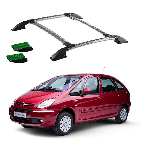 Bagageiro Rack de Teto Picasso Cromado Colado
