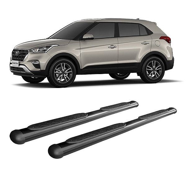 Estribo Creta Preto Oblongo Hyundai