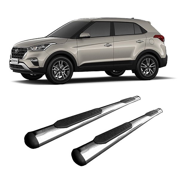 Estribo Creta Cromado Oblongo Hyundai