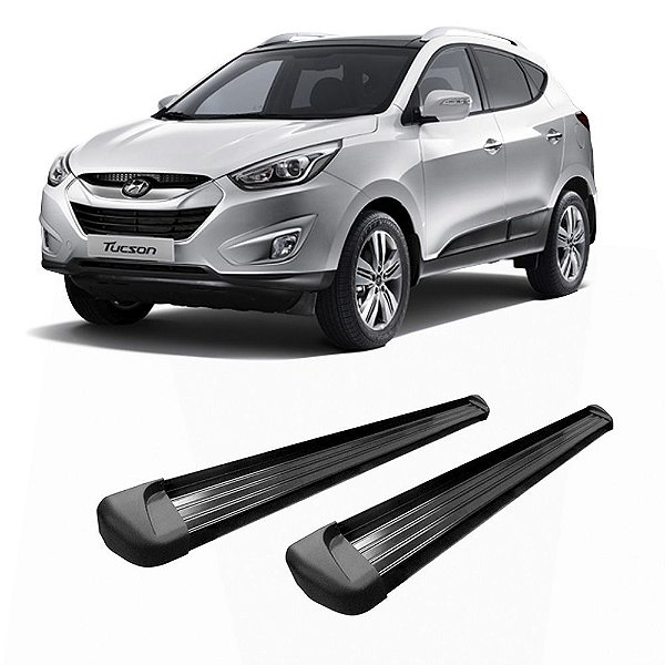 Estribo Tucson 2005 a 2016 Renault Cabine Dupla Preto