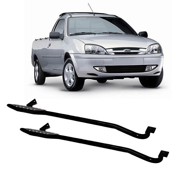 Estribo Tubular Courier 2 Polegadas Preto