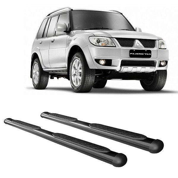 Estribo Pajero TR4 Oblongo Preto Track