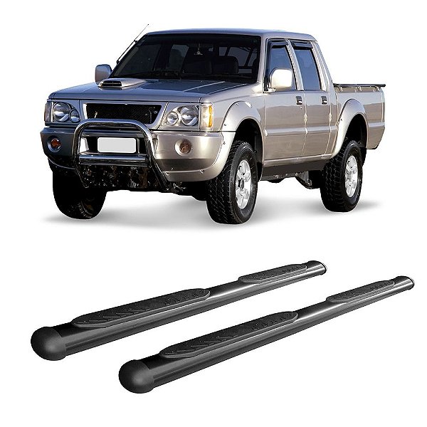 Estribo L200 GL/GLS 1998 Em Diante Preto Cabine Dupla