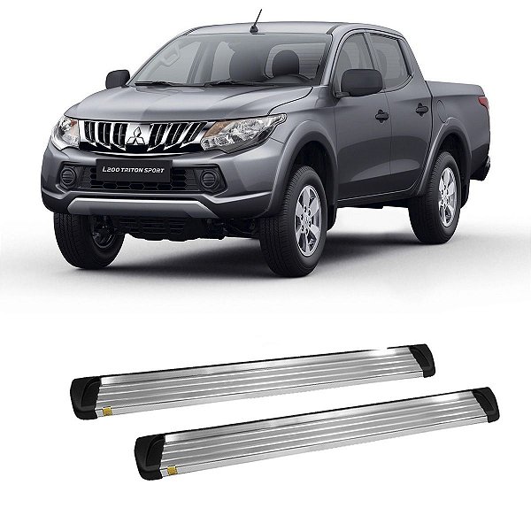 Estribo TRITON 2007 a 2016 Cabine Dupla Alumínio