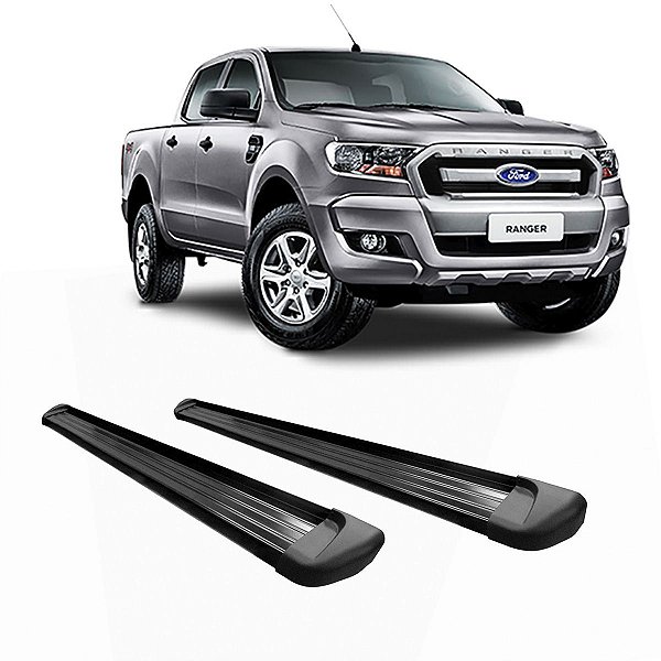 Estribo Ranger 2013 em diante Cab Dupla Preto Plataforma