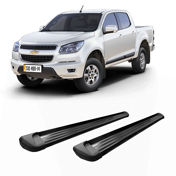 Estribo S10 2012 2013 2014 em diante Cabine Dupla Preto