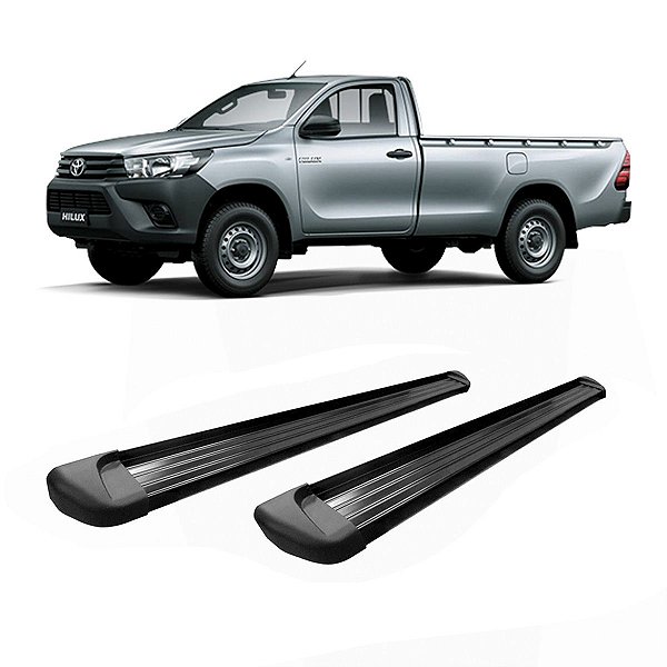 Estribo Hilux 2016 2017 2018 2019 Cabine Simples Preto