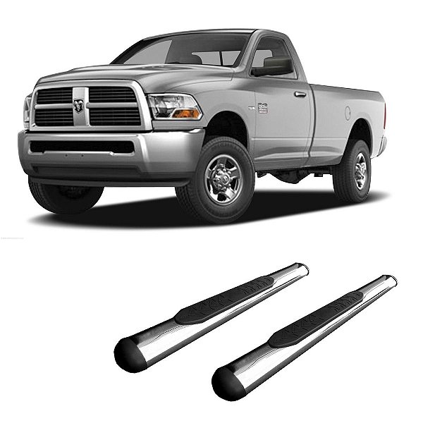 Estribo Dodge RAM 2009 2010 2011 Cromado Cab Simples Oblongo