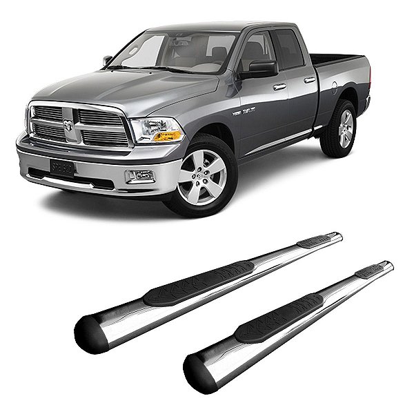 Estribo Dodge RAM 2009 2010 2011 Cromado Cab Dupla Oblongo