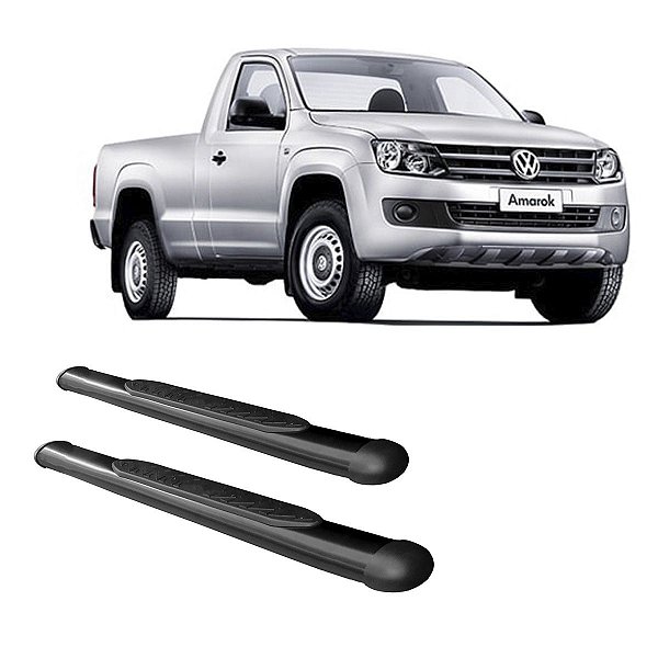 Estribo Amarok Cabine Simples Preto Oblongo
