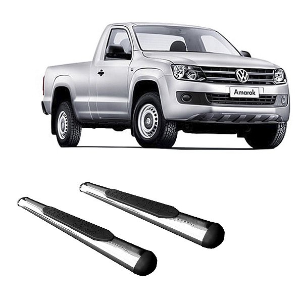 Estribo Amarok Cabine Simples Cromado Oblongo