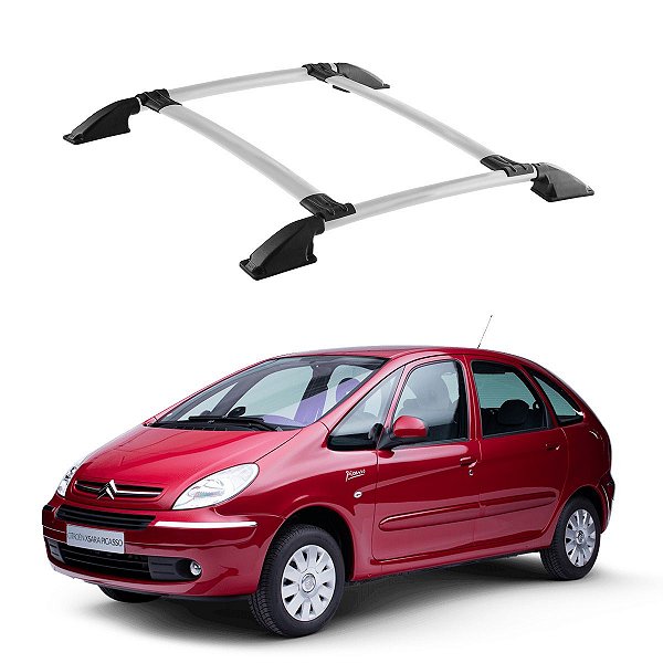 Rack de Teto Bagageiro Picasso Prata Parafusado