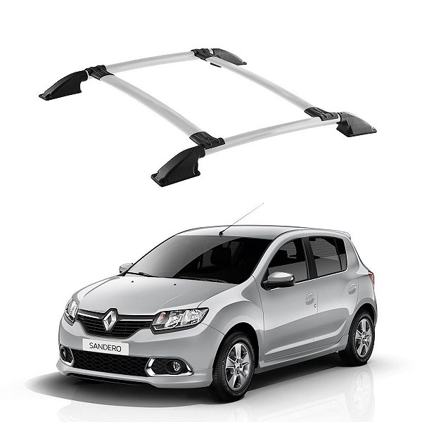 Bagageiro Sandero 2015 2016 2017 Prata Parafusado