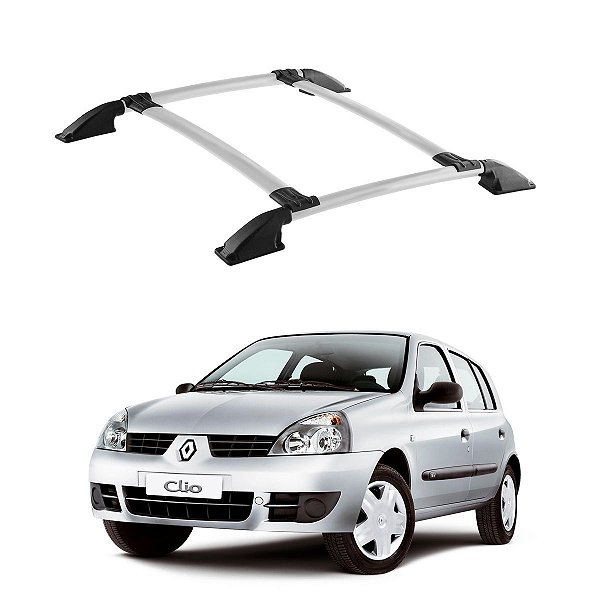 Bagageiro Clio 1999 2000 a 2012 Prata Parafusado Renault