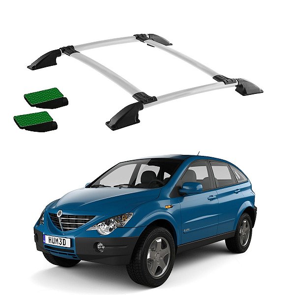 Bagageiro Actyon SsangYong Prata Colado