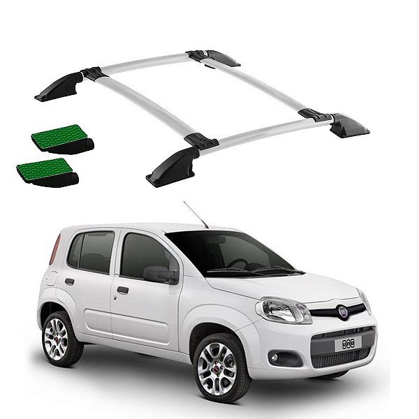 Bagageiro Fiat Uno 2011 2012 2013 2014 a 2020 Prata Colado