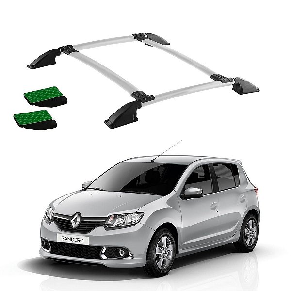 Bagageiro Sandero 2015 2016 2017 Prata Colado
