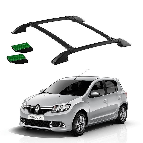 Bagageiro Sandero 2015 2016 2017 Preto Colado
