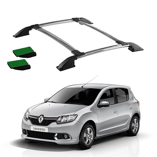 Bagageiro Sandero 2015 2016 2017 Cromado Colado