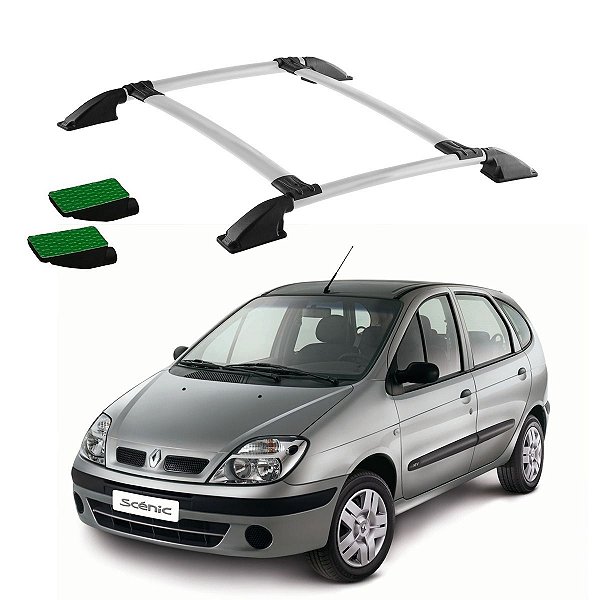 Bagageiro Scenic 2001 2002 2003 2004 a 2010 Prata Colado