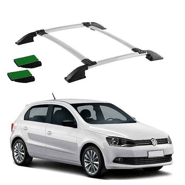 Bagageiro Gol G5 G6 2010 2011 2012 2013 a 2017 Prata Colado