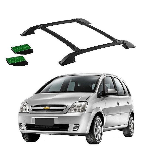 Rack de Teto Meriva 2003 a 2012 Preto Colado