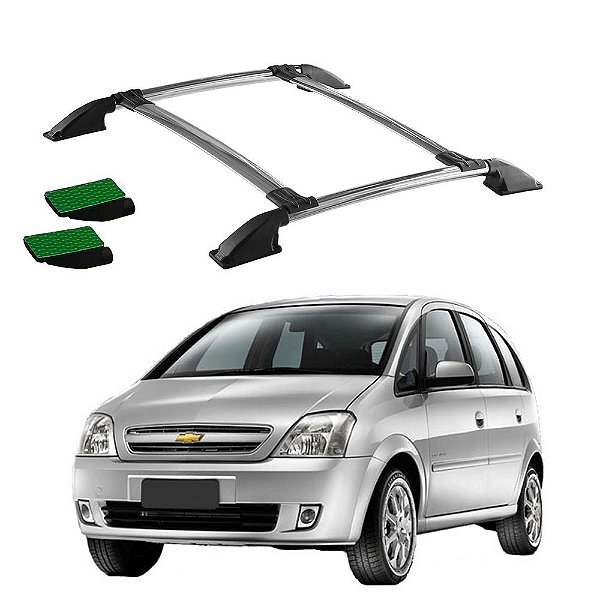 Rack de Teto Meriva 2003 a 2012 Cromado Colado