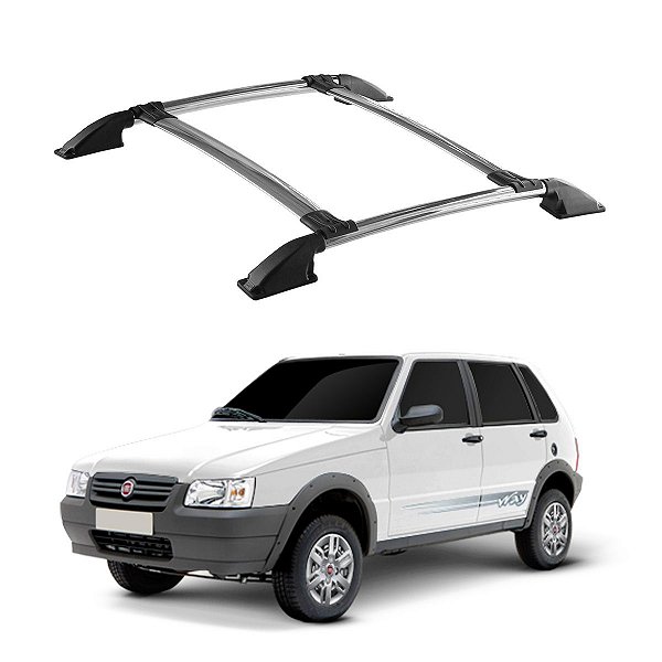 Bagageiro Fiat Uno 1994 a 2017 Cromado Parafusado