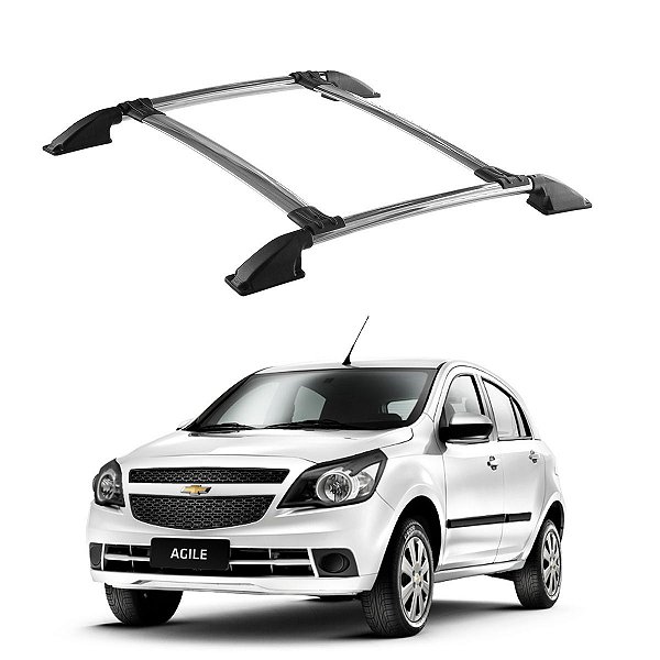 Bagageiro Agile 2010 2011 2012 2013 2014 2015 a 2020 Cromado