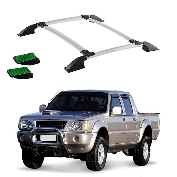 Bagageiro L200 GL/GLS 1998 Em Diante Prata Cab Dupla Colado