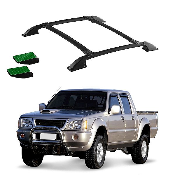 Bagageiro L200 GL/GLS 1998 Em Diante Preta Cab Dupla Colado